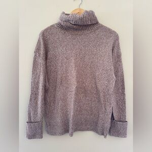 Old Navy Cozy Cowl Neck Sweater in Heathered Mauve
